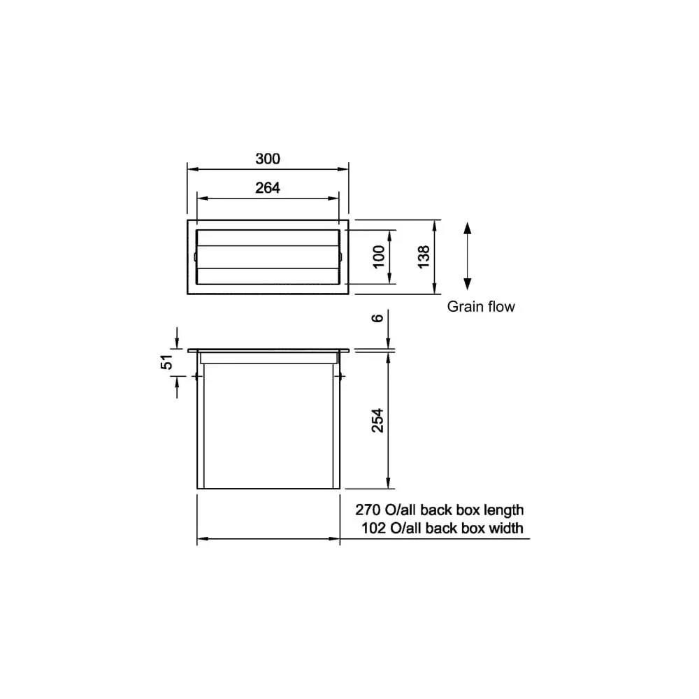 09.1052 Dolphin Counter Recessed Paper Towel Dispenser - Image 2