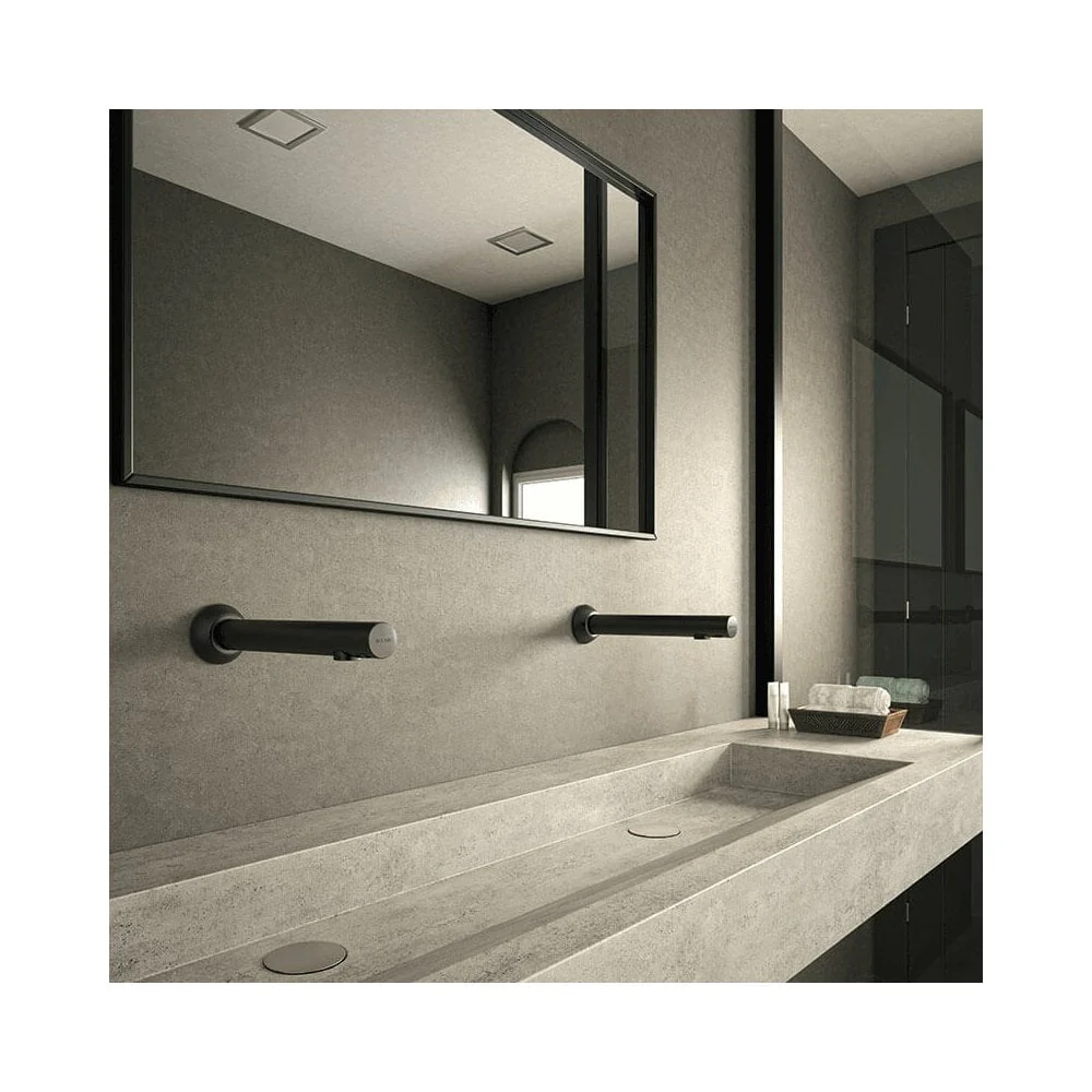 379ENCB DELABIE Black Wall Mounted BINOPTIC Electronic Tap - Image 3