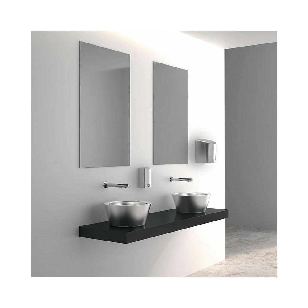 379MCH DELABIE BINOPTIC Cross Wall Mains Supplied Wall Mounted Electronic Mixer Tap - Image 2