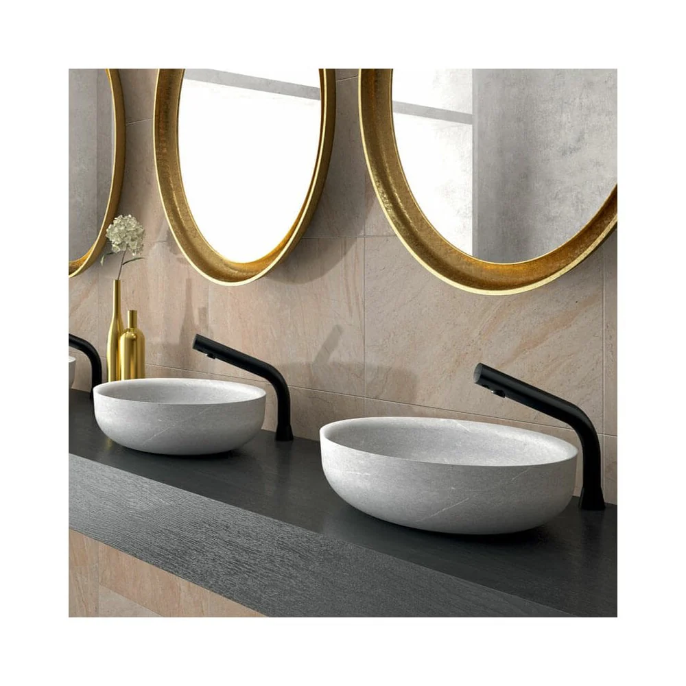 388035 / 488035 DELABIE Black BINOPTIC Electronic Tap for Semi-Recessed Basins (170mm High) - Image 4