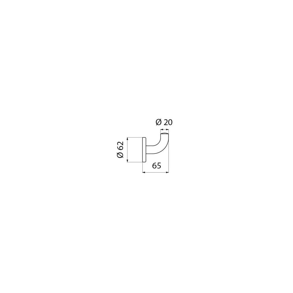 4043 DELABIE Designer Stainless Steel Coat Hook - Image 5