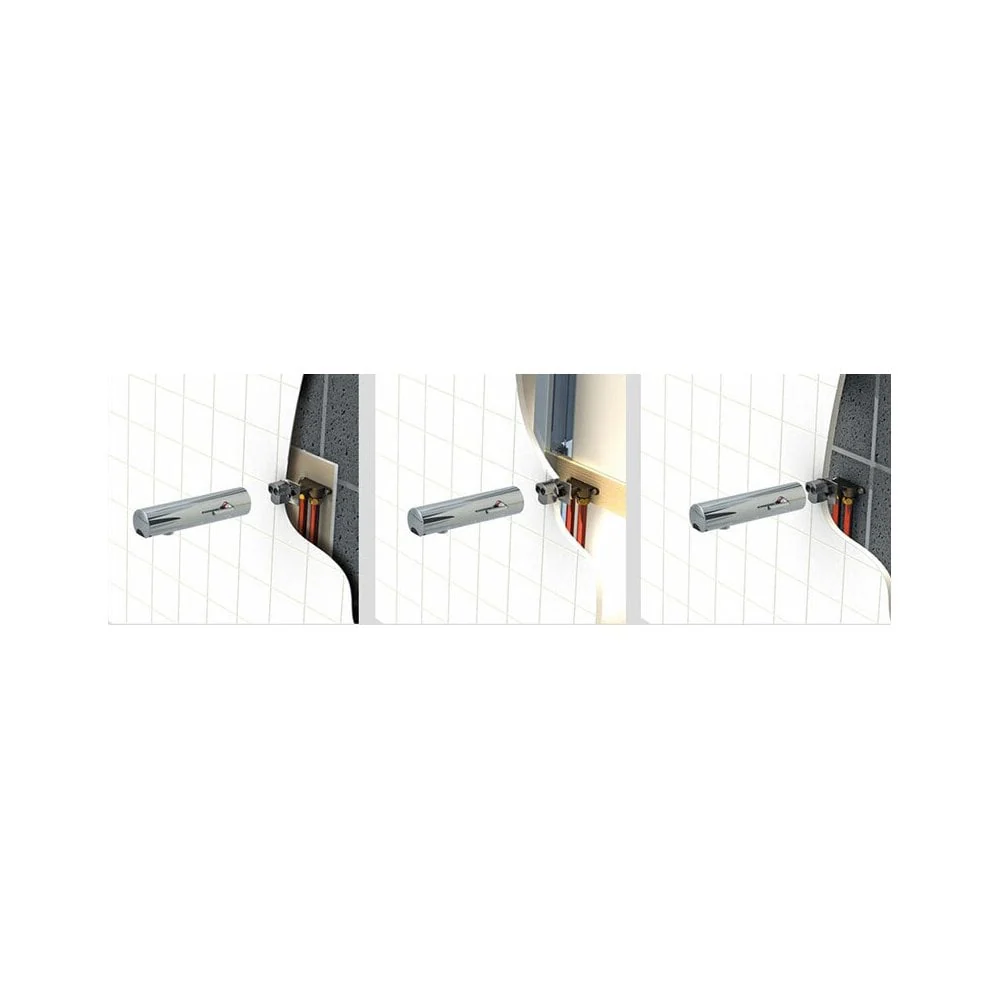 493400 / 493406 DELABIE TEMPOMATIC Wall Mounted 160mm Electronic Mixer Tap - Image 3