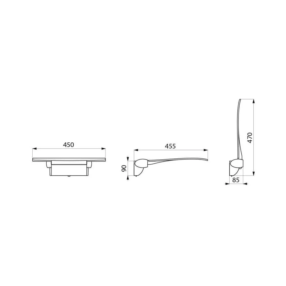 511920 Be-Line® Removable Lift-Up Aluminium Shower Seat - Image 7