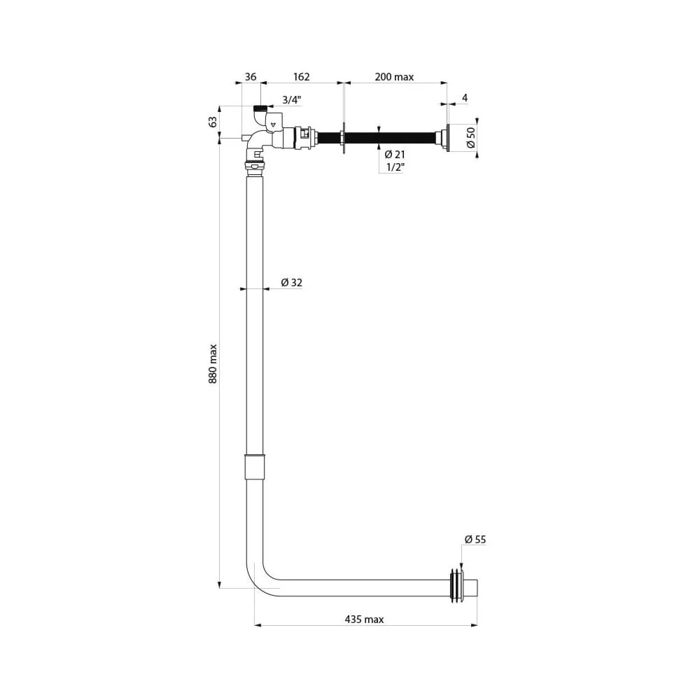 761210 DELABIE TEMPOFLUX 1 Direct Flush Kit - Image 2