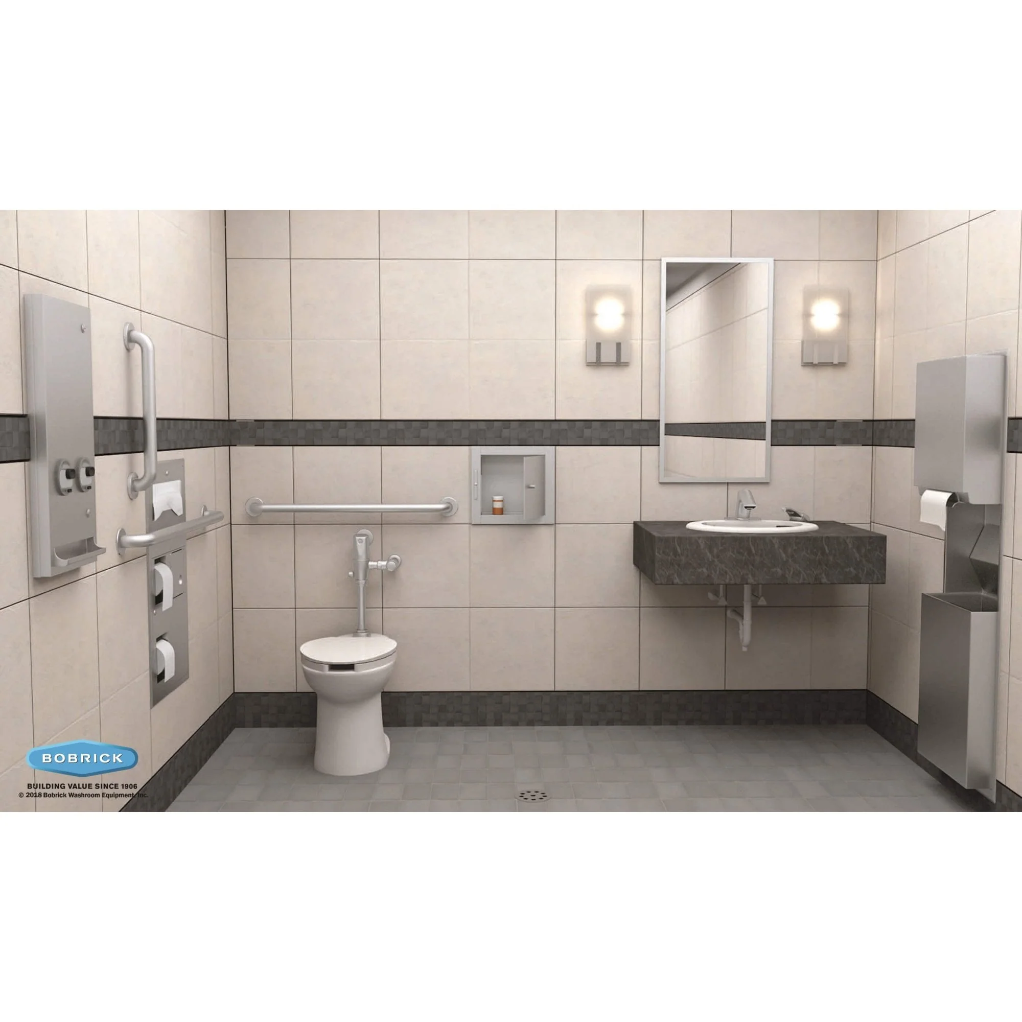 B-290 2460 Bathroom Vanity Mirror with Welded Frame (610x1520) - Image 12