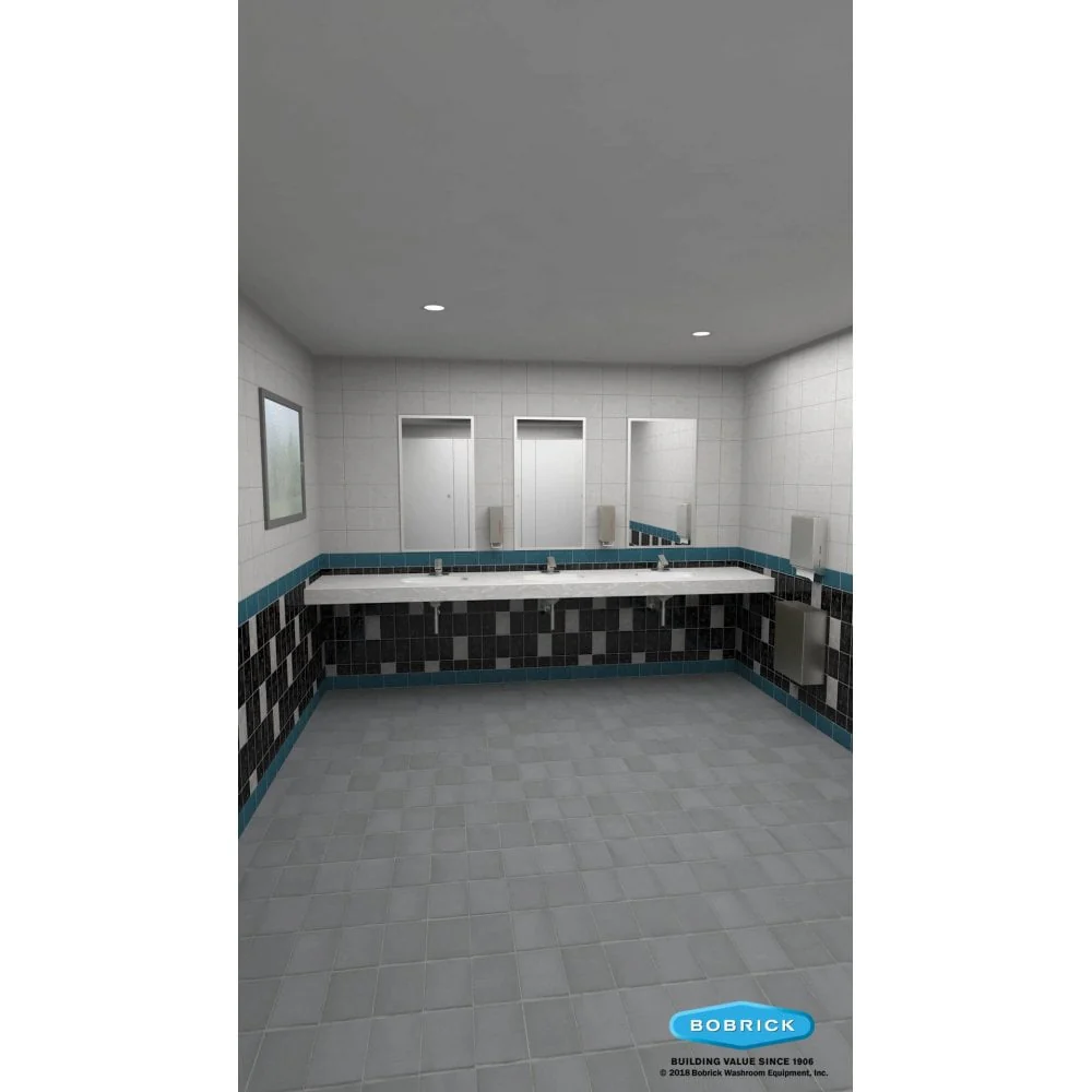 B-290 2460 Bathroom Vanity Mirror with Welded Frame (610x1520) - Image 7