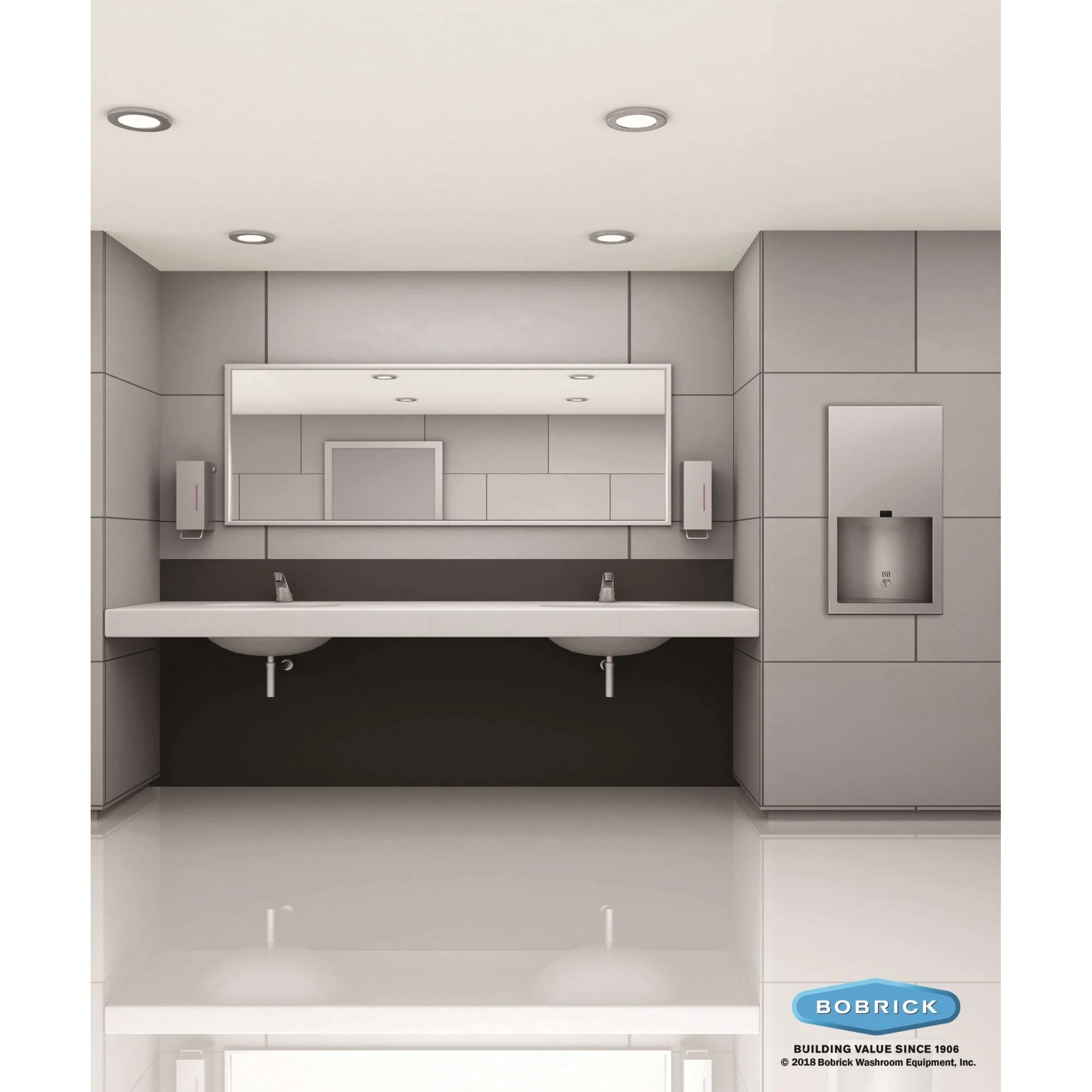B-3725 TrimLineSeries Recessed Hand Dryer - Image 3