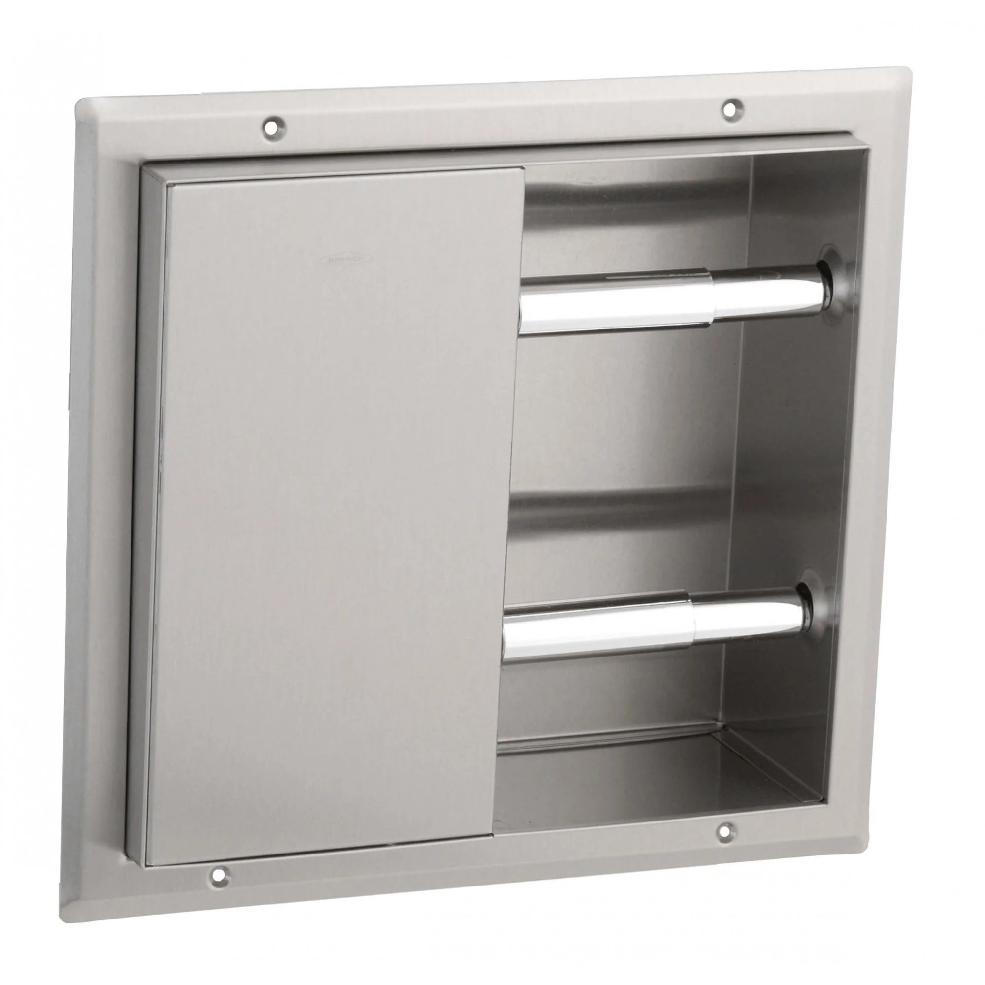 B-386 Double Toilet Roll Holder for Two Partitions - Image 2