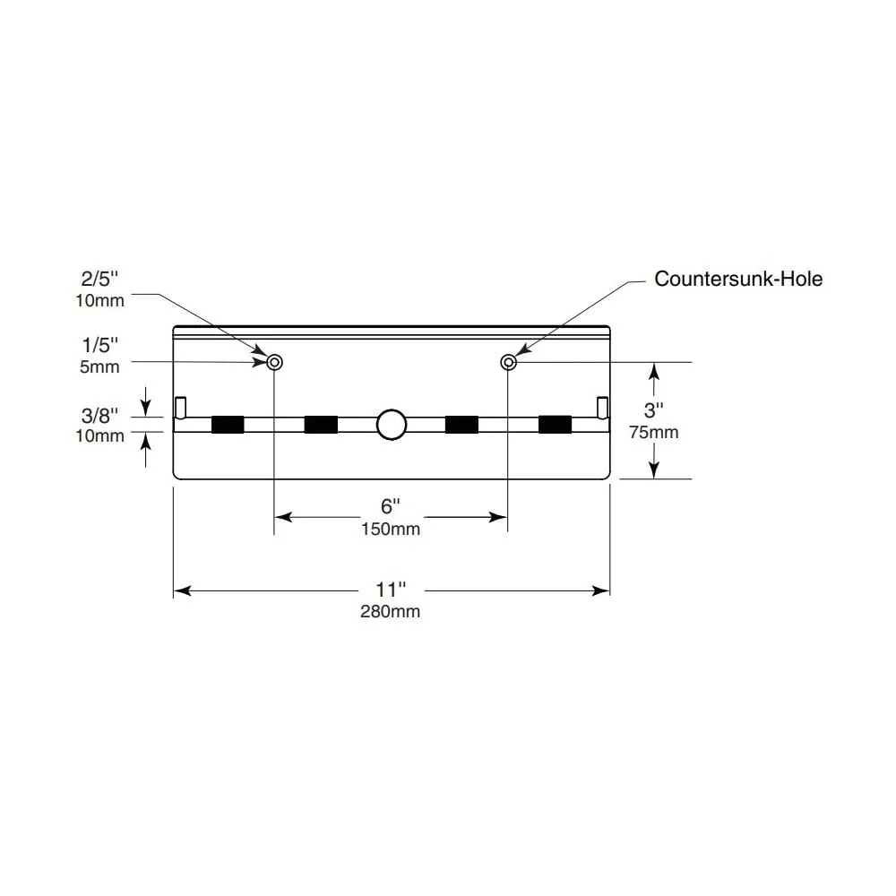 B-540 Bobrick Surface-Mounted Toilet Roll Dispenser and Utility Shelf - Image 3