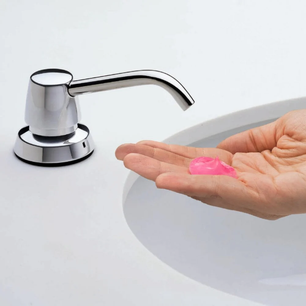 B-822 1000ml Counter-Mounted Soap Dispenser with 100mm Spout - Image 2