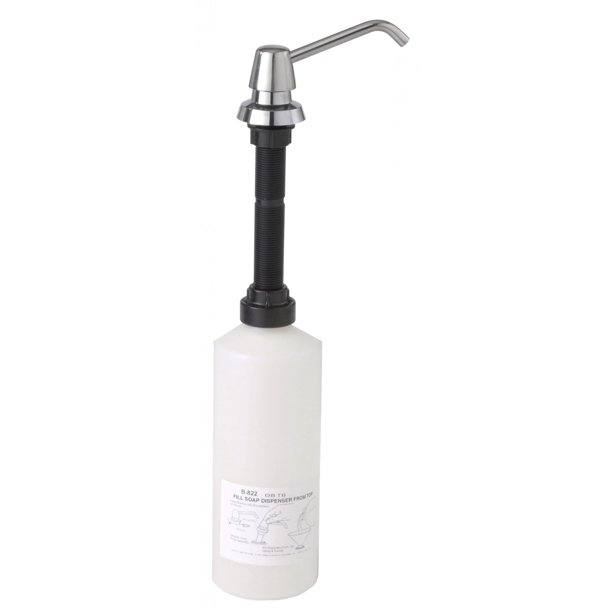 B-822 1000ml Counter-Mounted Soap Dispenser with 100mm Spout - Image 5