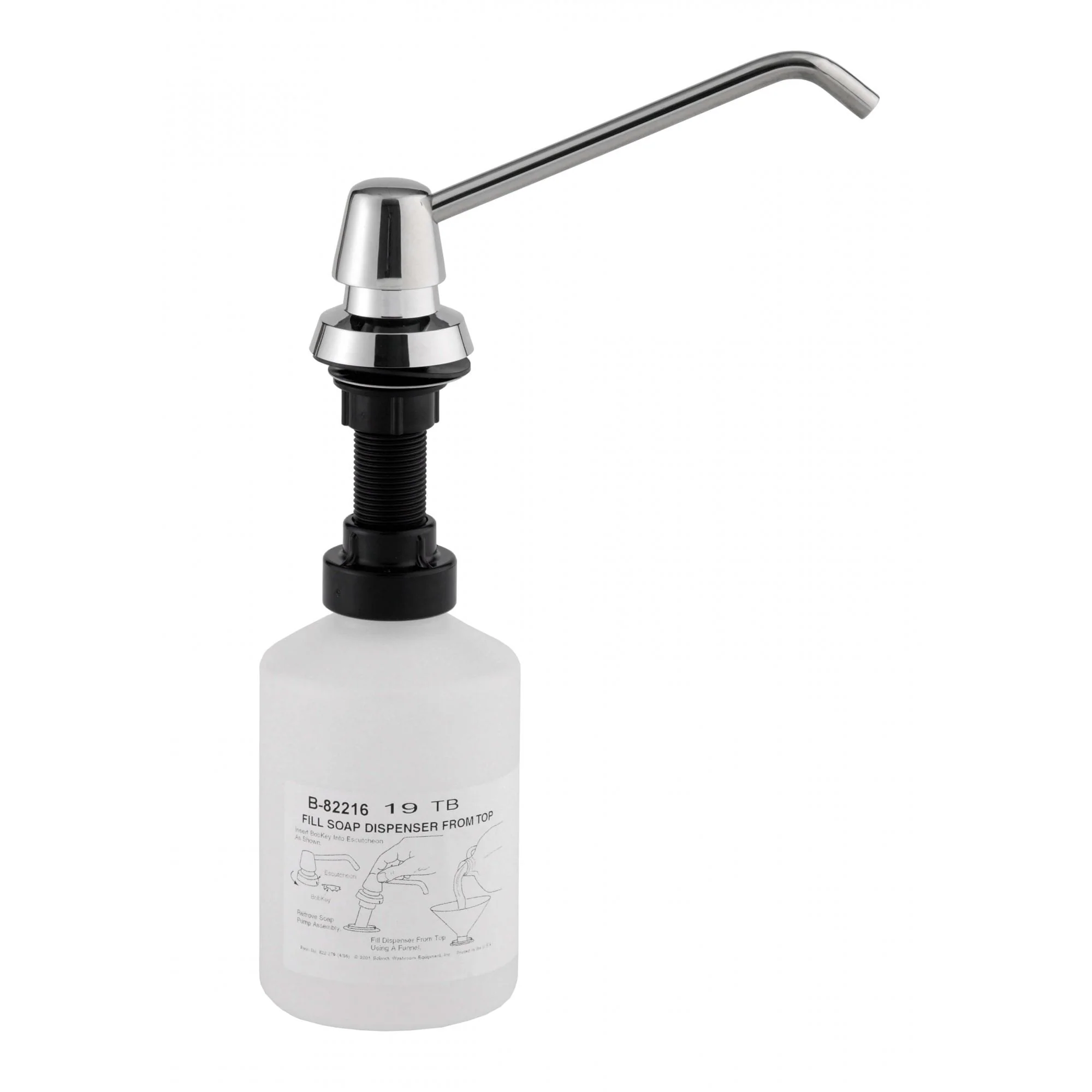 B-82216 600ml Sink-Mounted Soap Dispenser with 150mm Spout - Image 5