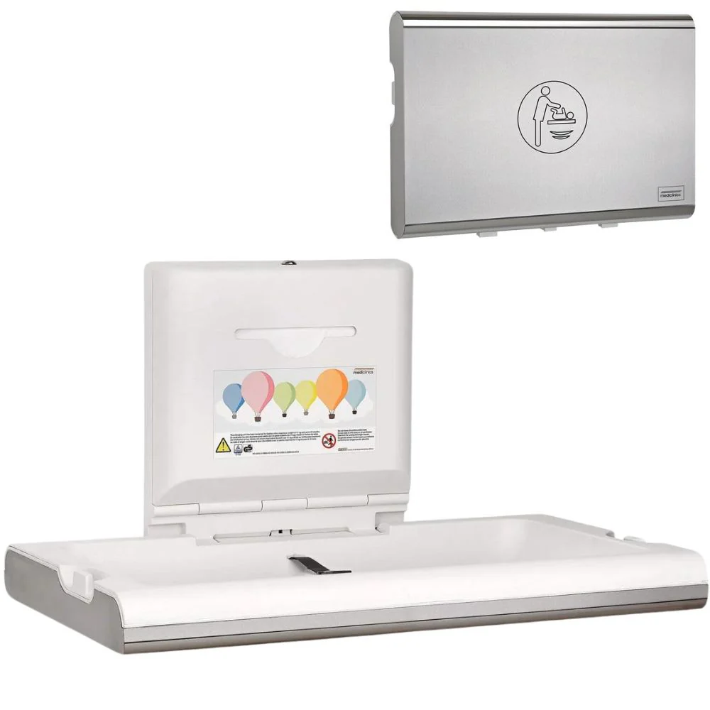BabyMedi® Horizontal Baby Changing Station - Polypropylene / Stainless Steel - Image 3