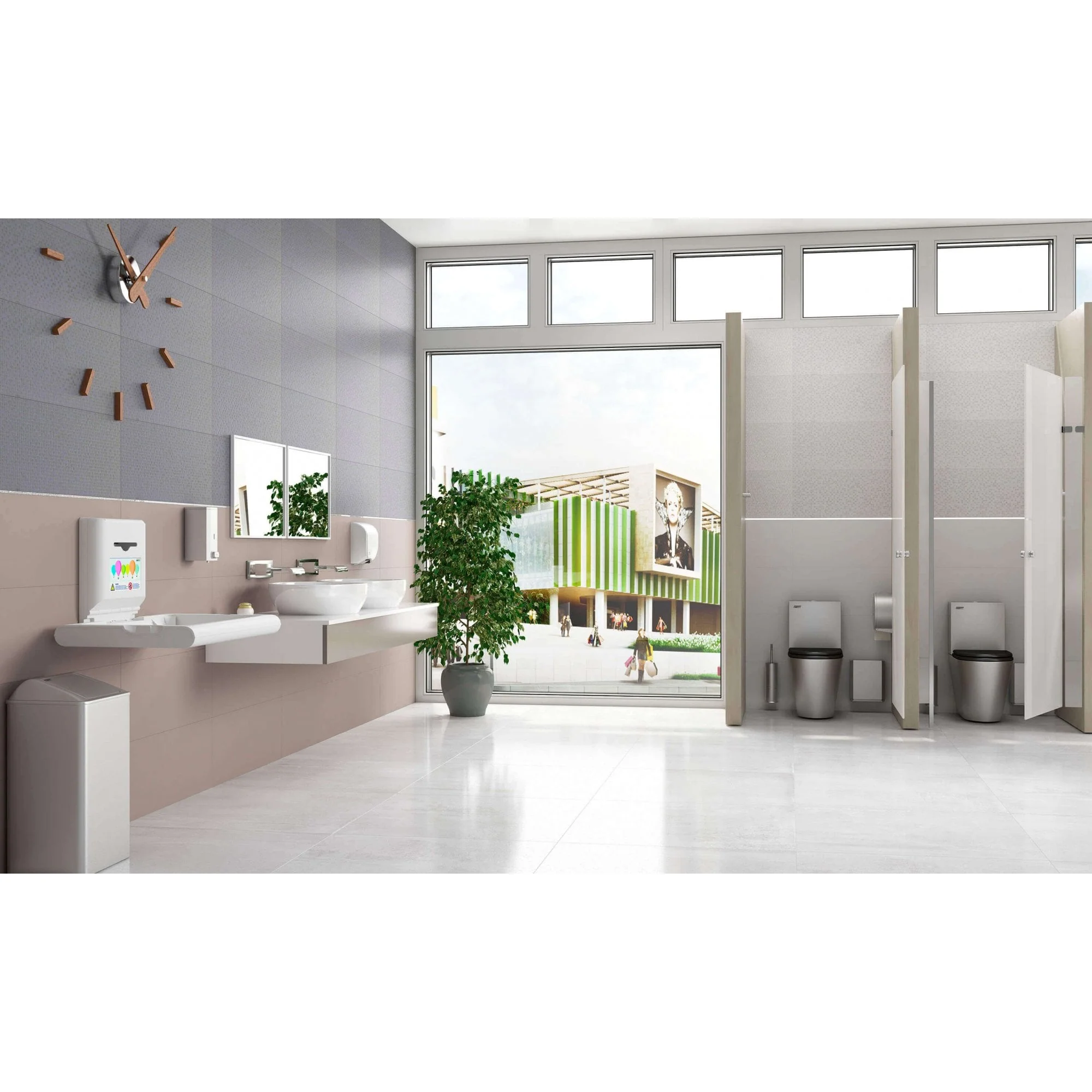 BabyMedi® Horizontal Baby Changing Station - Polypropylene / Stainless Steel - Image 9