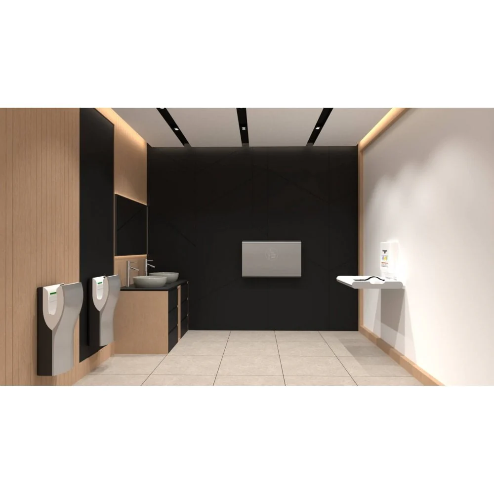 BabyMedi® Horizontal Baby Changing Station - Polypropylene / Stainless Steel with Ioniser - Image 10
