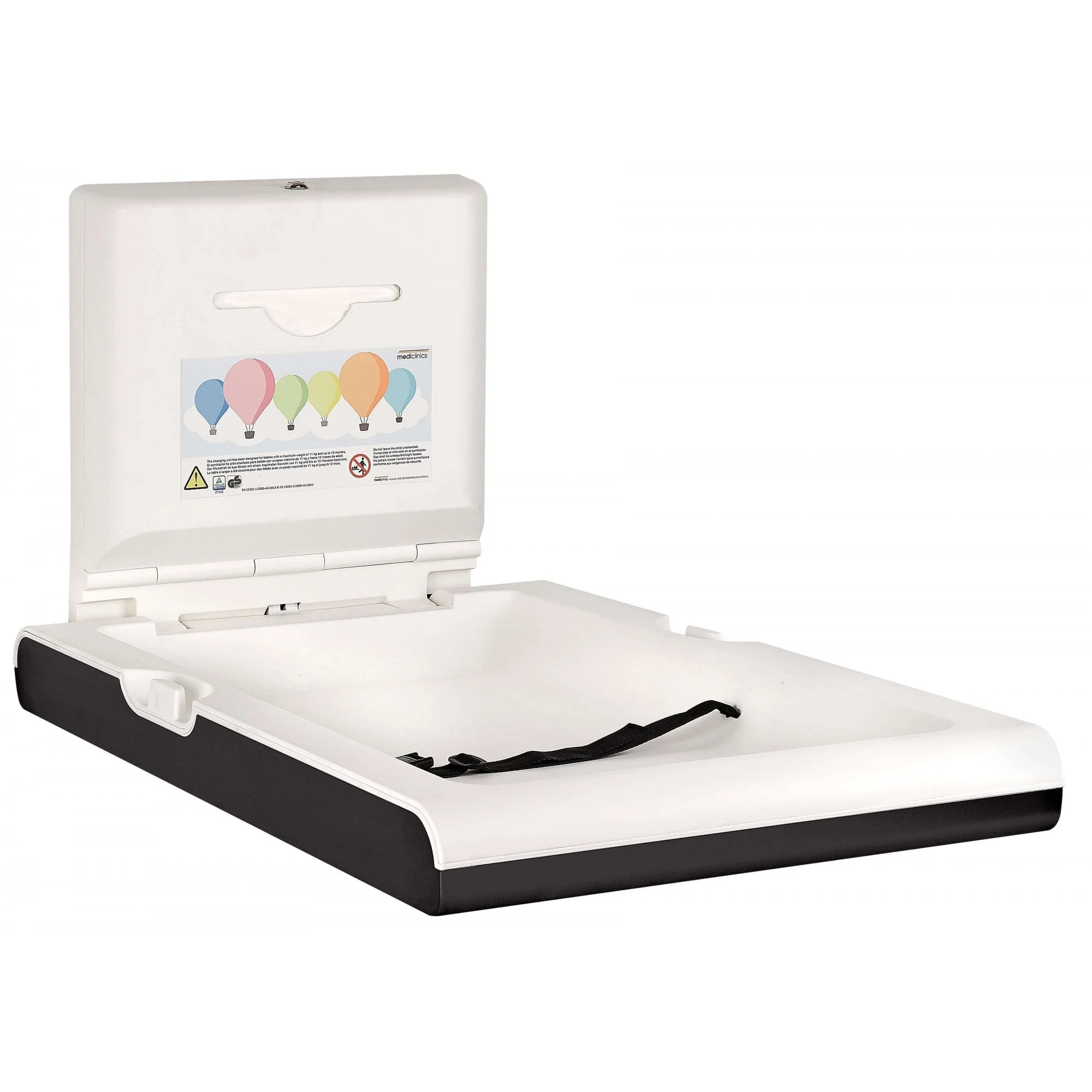 BabyMedi® Vertical Baby Changing Station - Polypropylene / Stainless Steel - Image 3