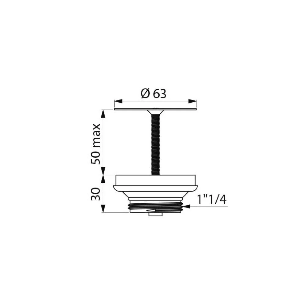 Basin or Urinal Waste With Stainless Steel Grid - Image 2