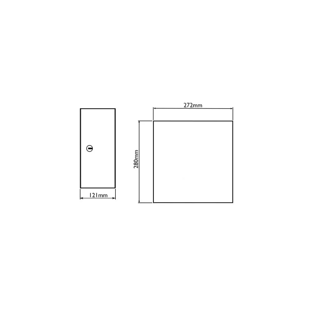BC955 Dolphin Square Stainless Steel Mini Jumbo Dispenser - Image 3