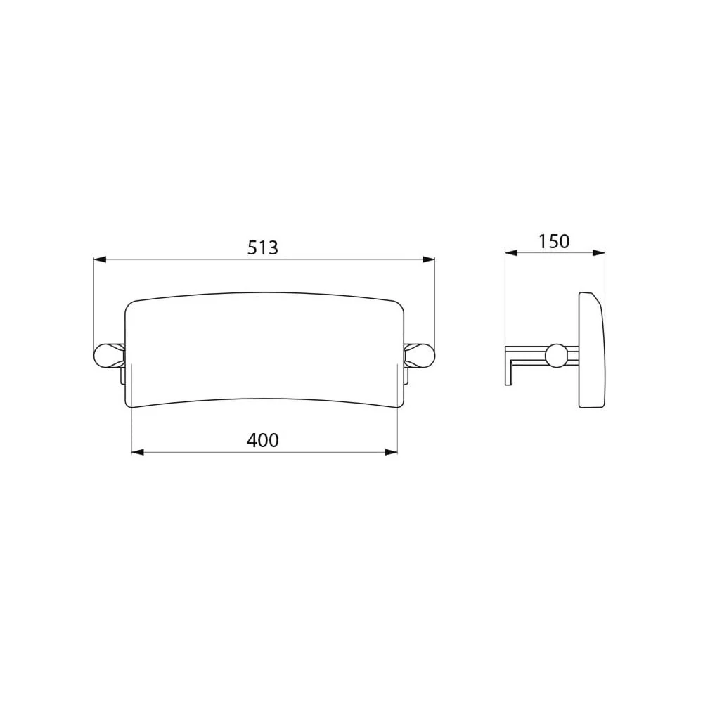 Be-Line® comfort backrest for WCs 511928 - Image 4
