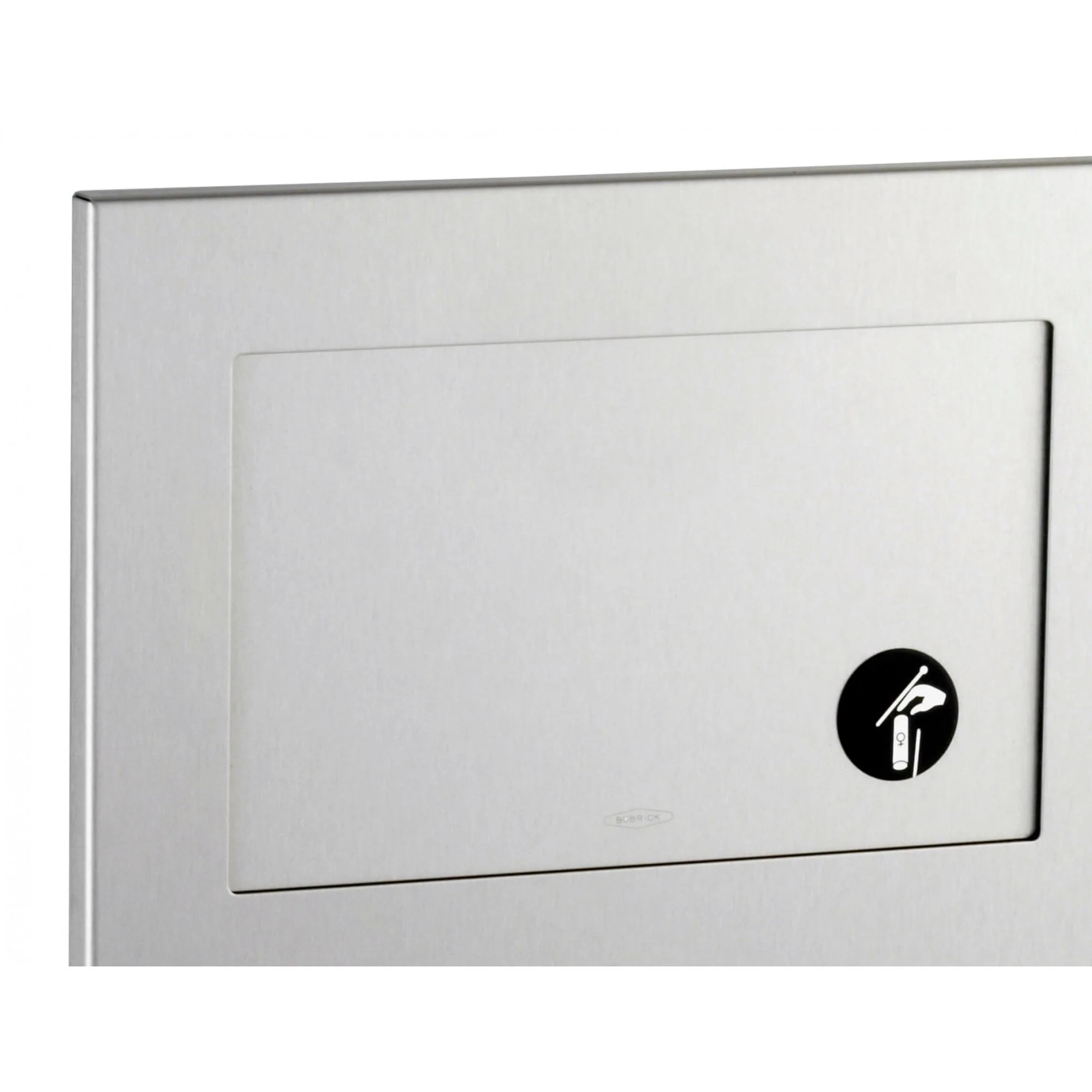 B-35303 Recessed Sanitary Disposal Bin with Hinged Panel - Image 3