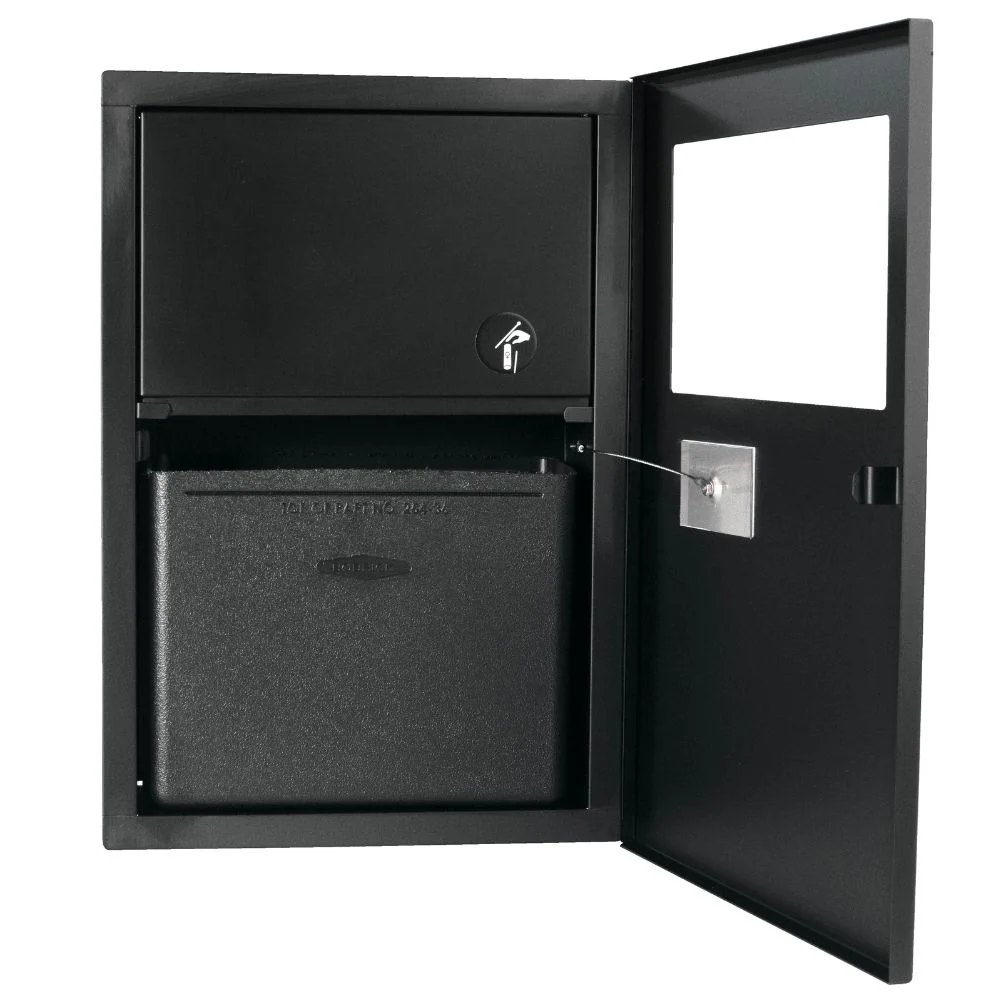 B-35303 Recessed Sanitary Disposal Bin with Hinged Panel - Image 4