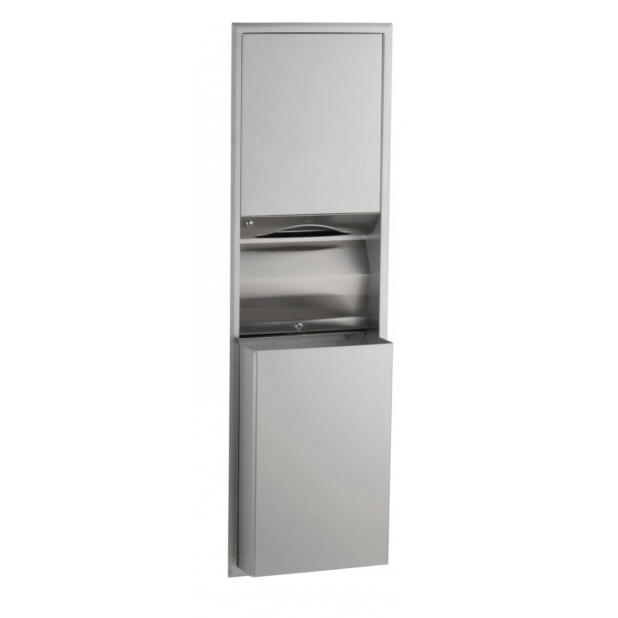B-3944 Recessed Paper Towel Dispenser and 45.5L Bin Combination Unit - Image 4