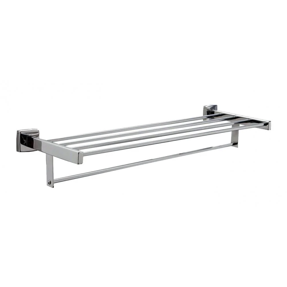 B-676 Chrome Towel Shelf with Square Bars