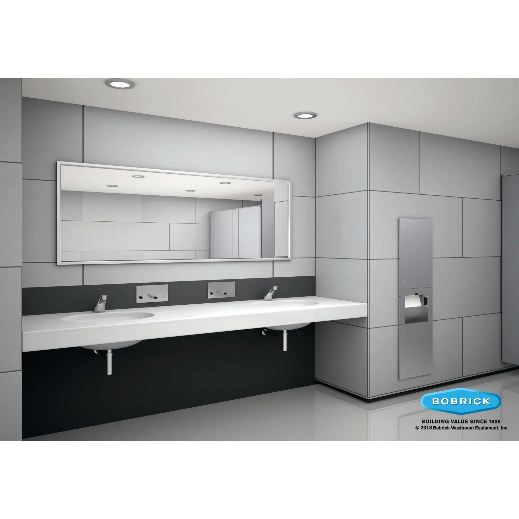 B-306 Recessed 1300ml Soap Dispenser - Image 4