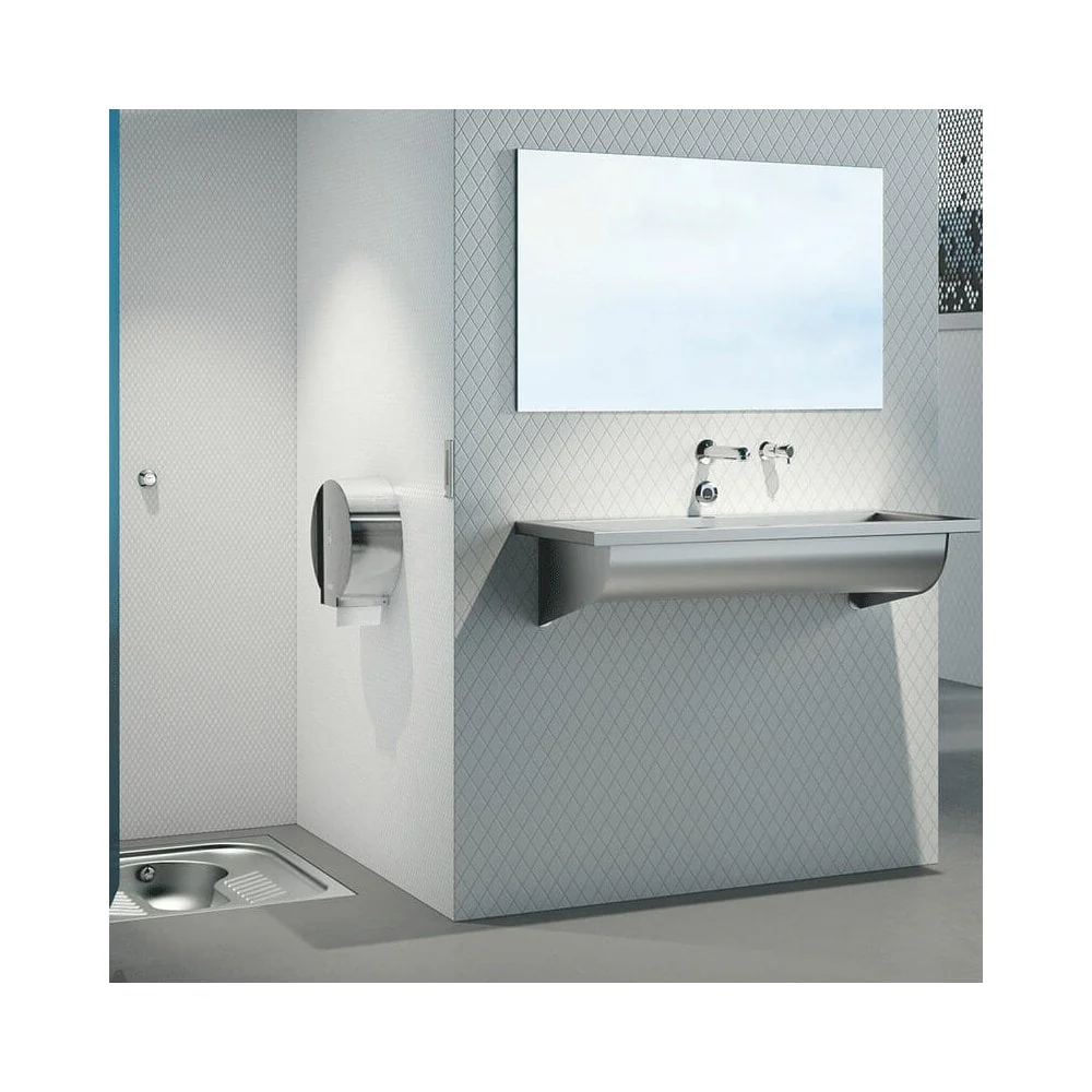 CANAL Wall-Mounted Bacteriostatic 304 Stainless Steel Wash Trough (Various Lengths) - Image 2