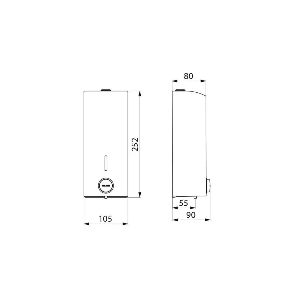 DELABIE 1000ml Wall Mounted Soft Touch Liquid Soap Dispenser - Image 5