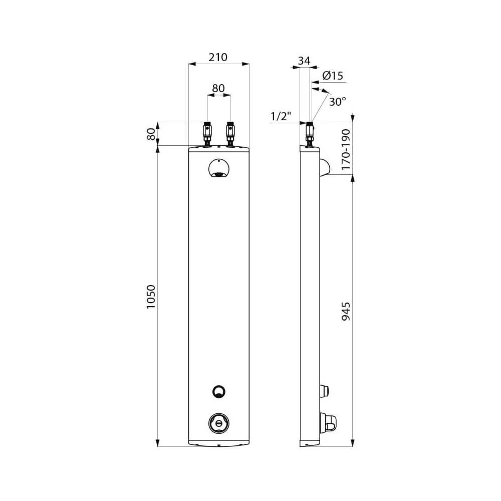 DELABIE SECURITHERM Soft Touch Time Flow Shower Panel - Image 5