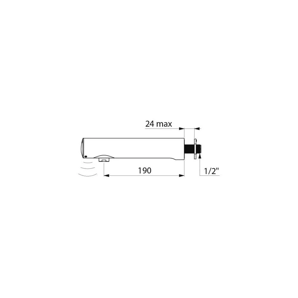 DELABIE TEMPOMATIC 4 190mm Electronic Sensor Tap For Panels - Image 4