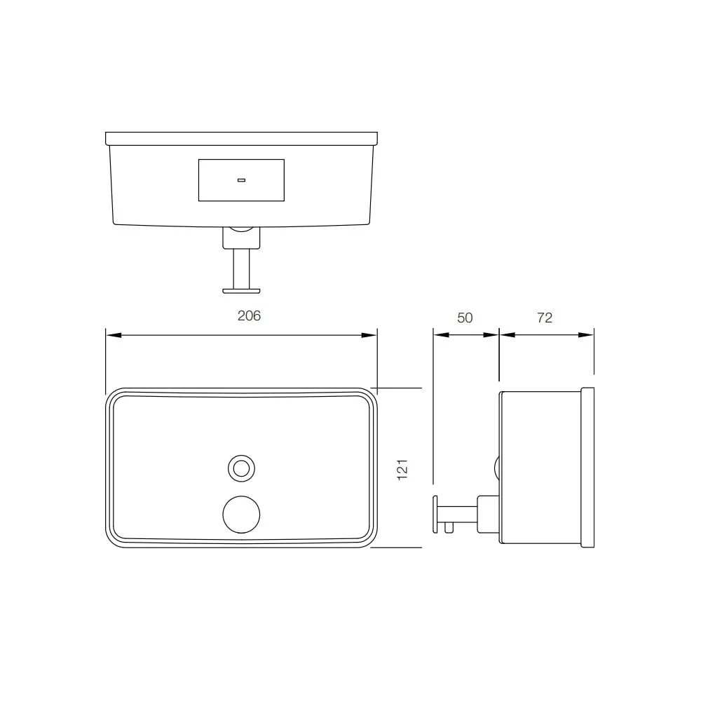BC913 Horizontal 1200ml Liquid Hand Soap Dispenser - Image 3