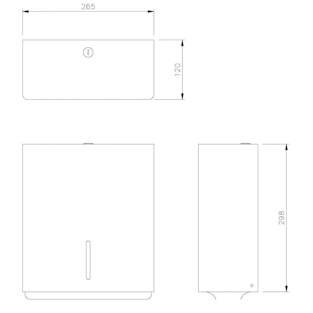 DP3104 Prestige Wall Mounted Paper Towel Dispenser - Image 2