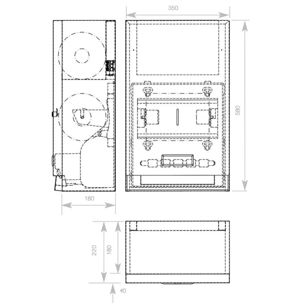 DP3113 Dolphin Prestige Touch Free Paper Towel Dispenser with Reserve Roll - Image 2
