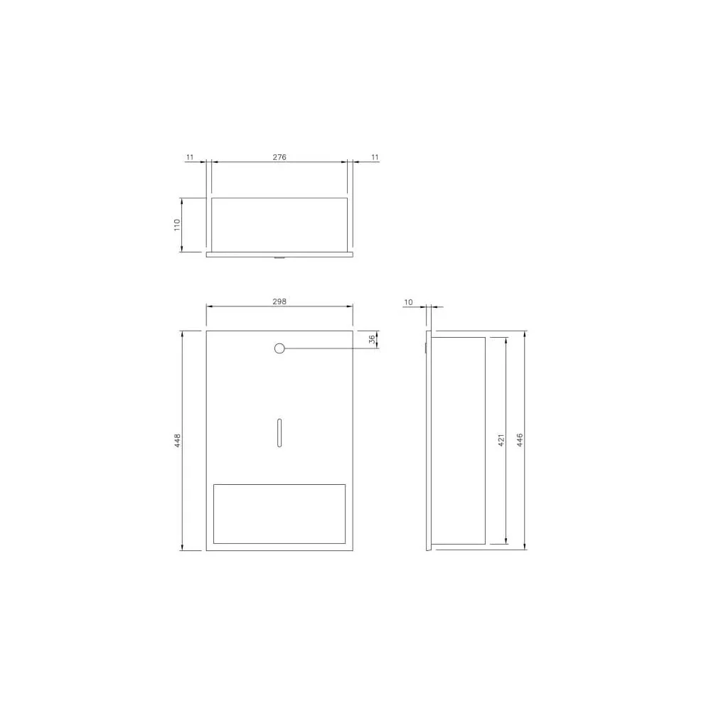 DP3301 Dolphin Prestige Recessed Paper Towel Dispenser - Image 2