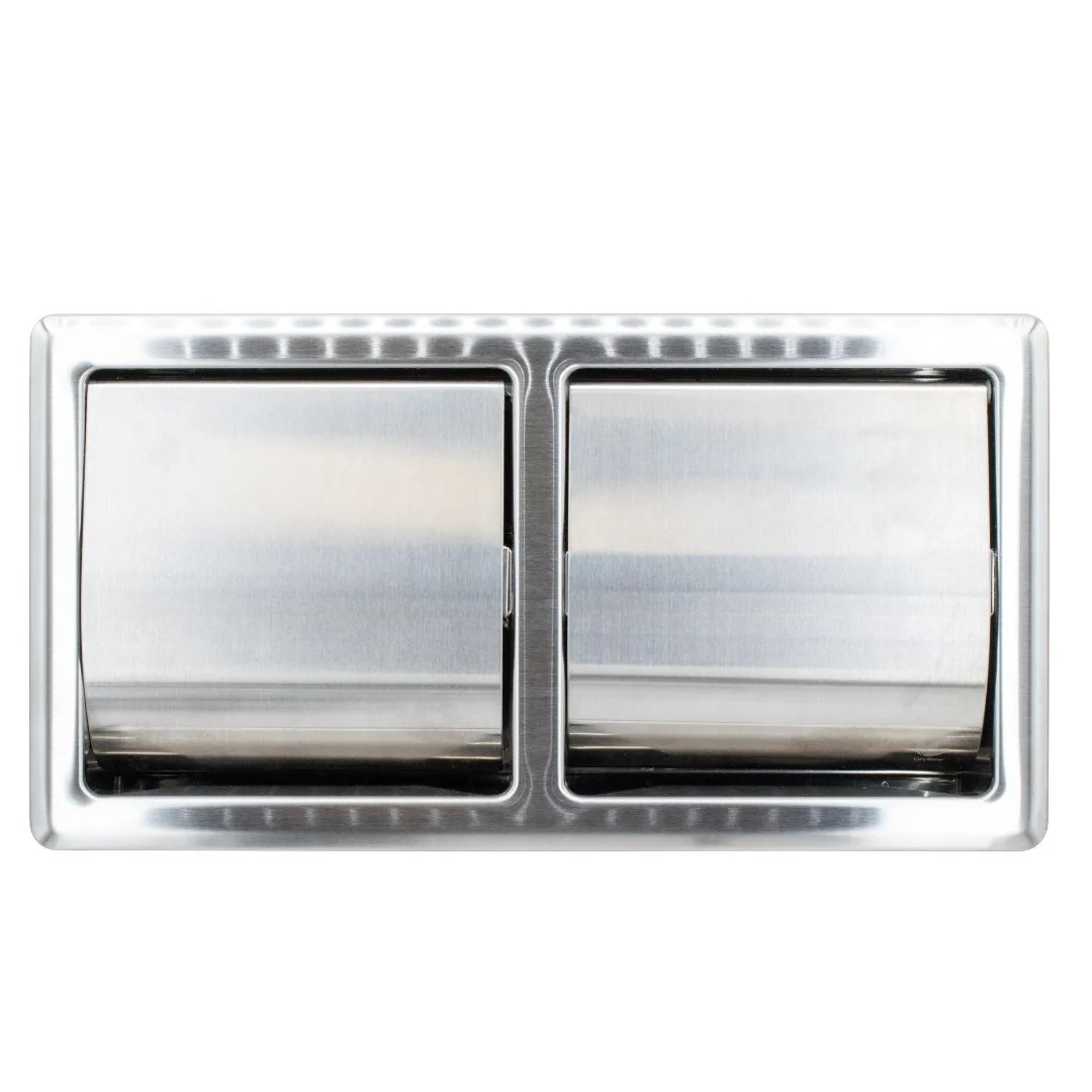 Stainless Steel Toilet Roll Holder - 2 Roll - Image 3