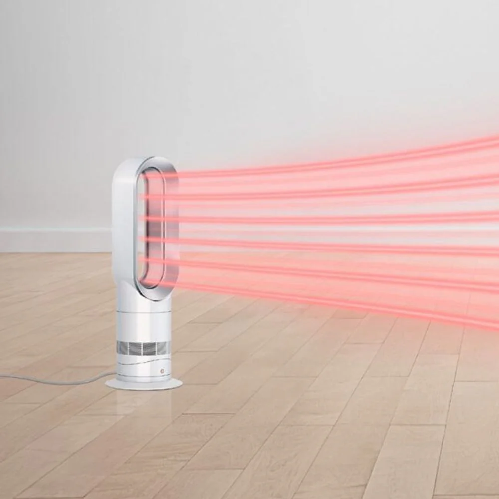 Dyson Hot+Cool™ Jet Focus AM09 fan heater in white/nickel - Image 4