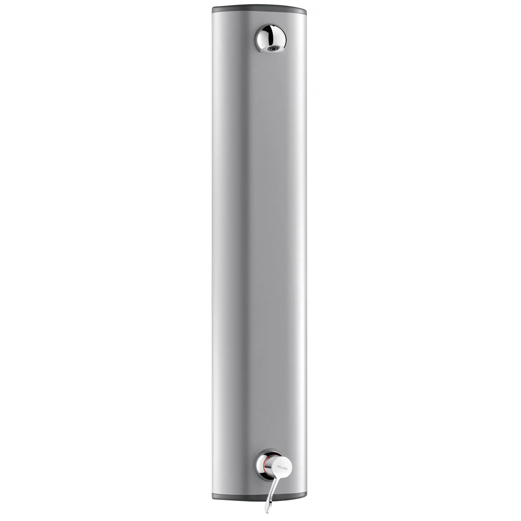 H963915 DELABIE Aluminium Shower Panel with SECURITHERM Sequential Mixer