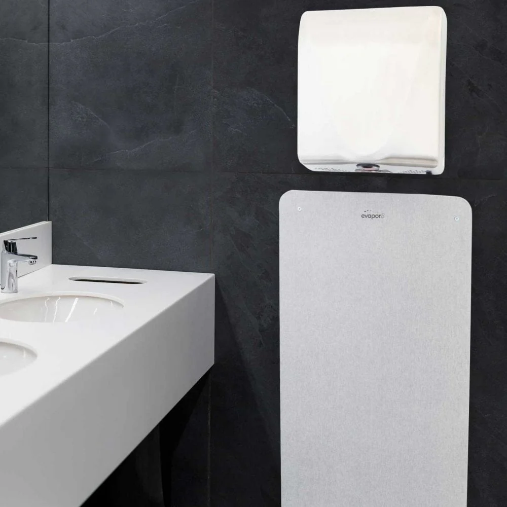 Hand Dryer Splash Back Wall Guard With evapor8 Technology (800 x 400mm) - Image 7