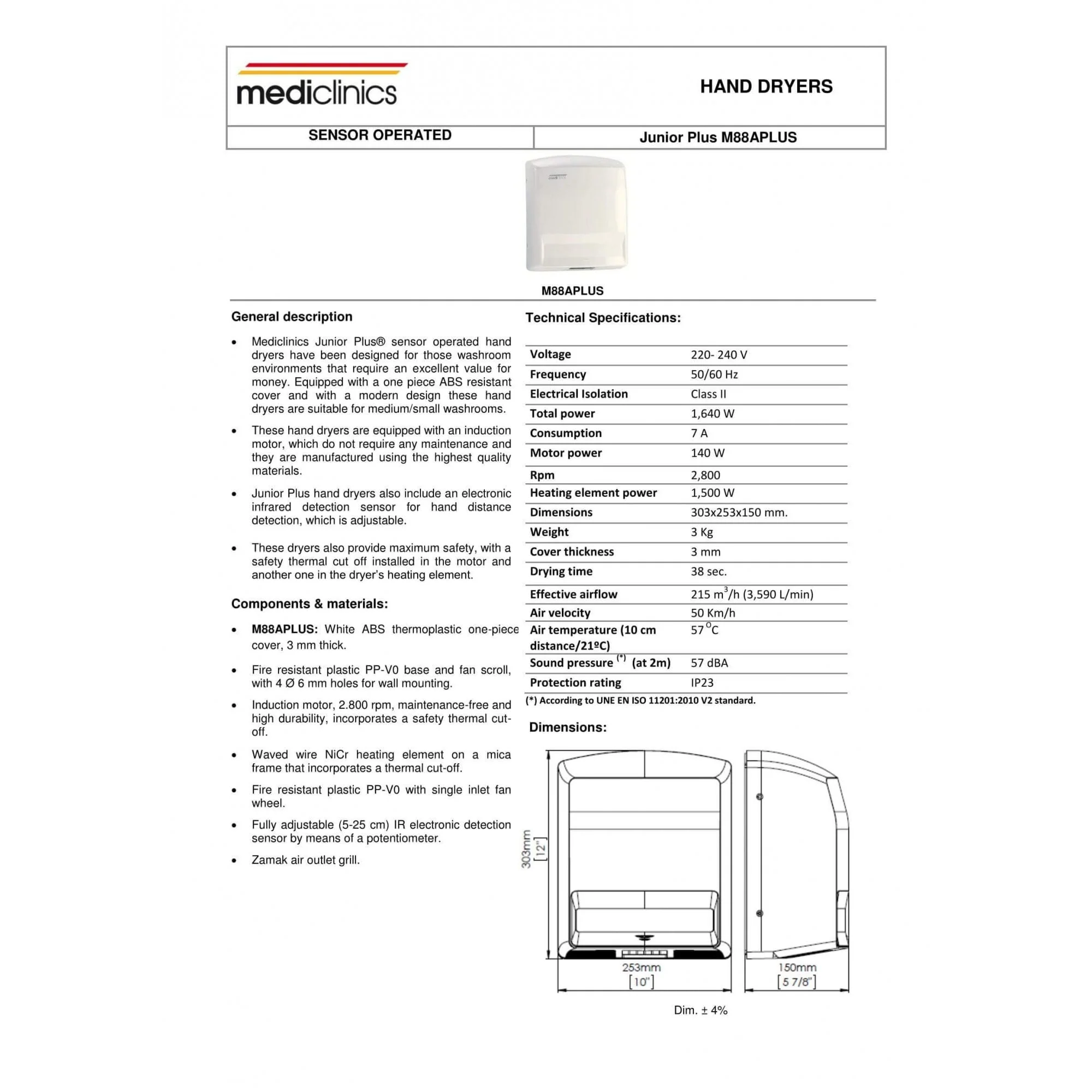 Juniorplus Hand Dryer - Image 2