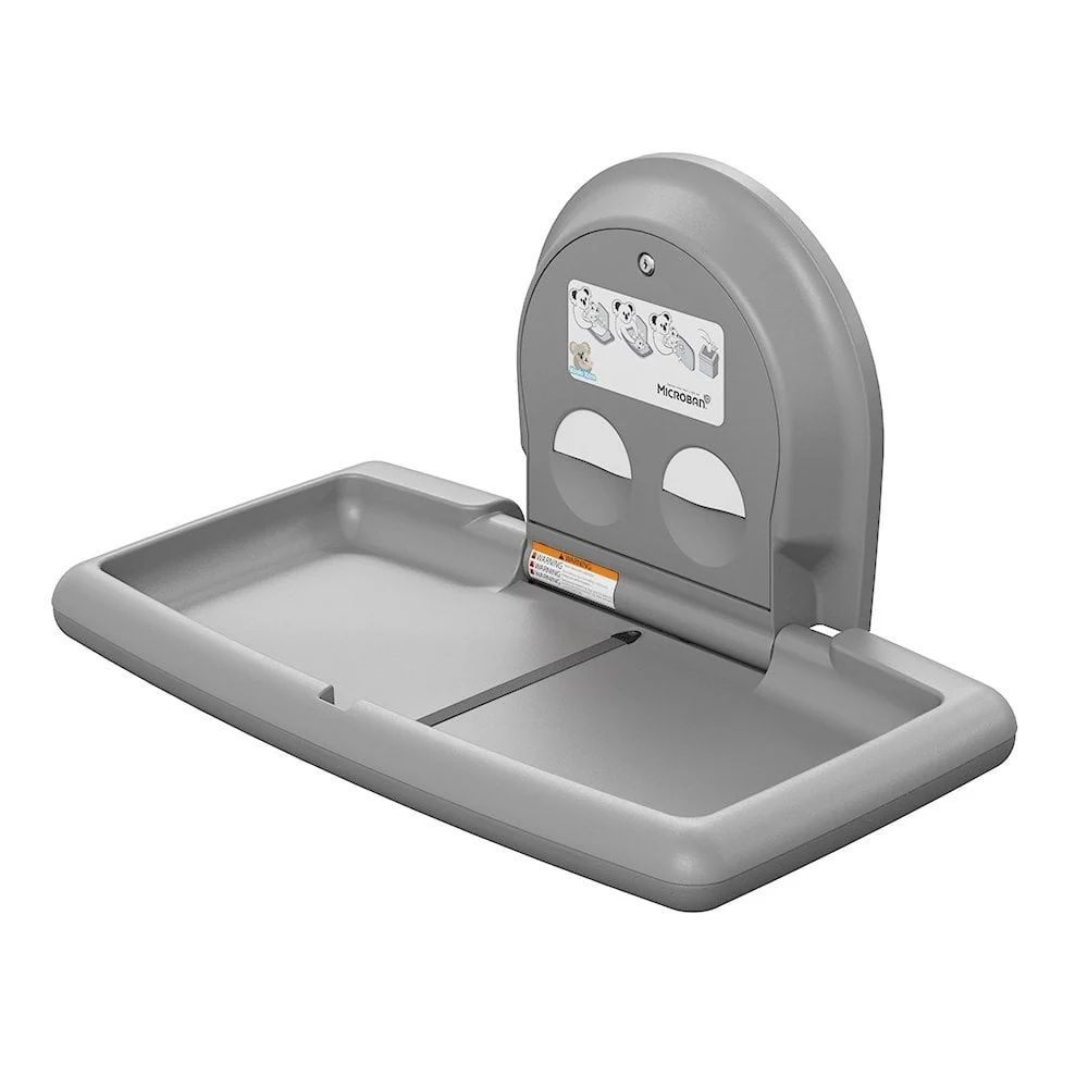 KB300SS Koala Kare Stainless Steel Veneer Horizontal Surface Mounted Baby Changing Station - Image 3