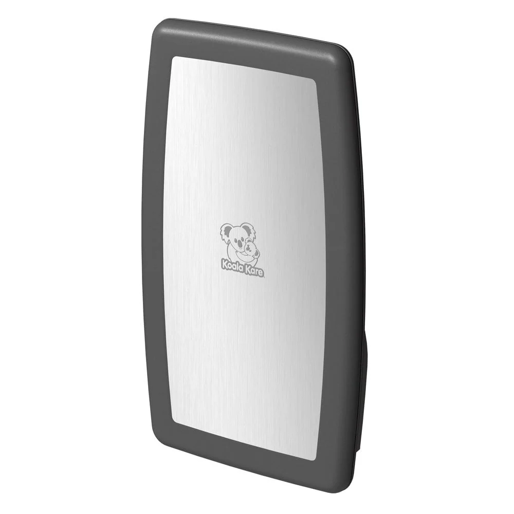 KB301SS Koala Kare Stainless Steel Veneer Vertical Surface Mounted Baby Changing Station - Image 4