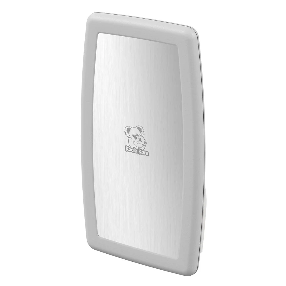 KB301SS Koala Kare Stainless Steel Veneer Vertical Surface Mounted Baby Changing Station - Image 6