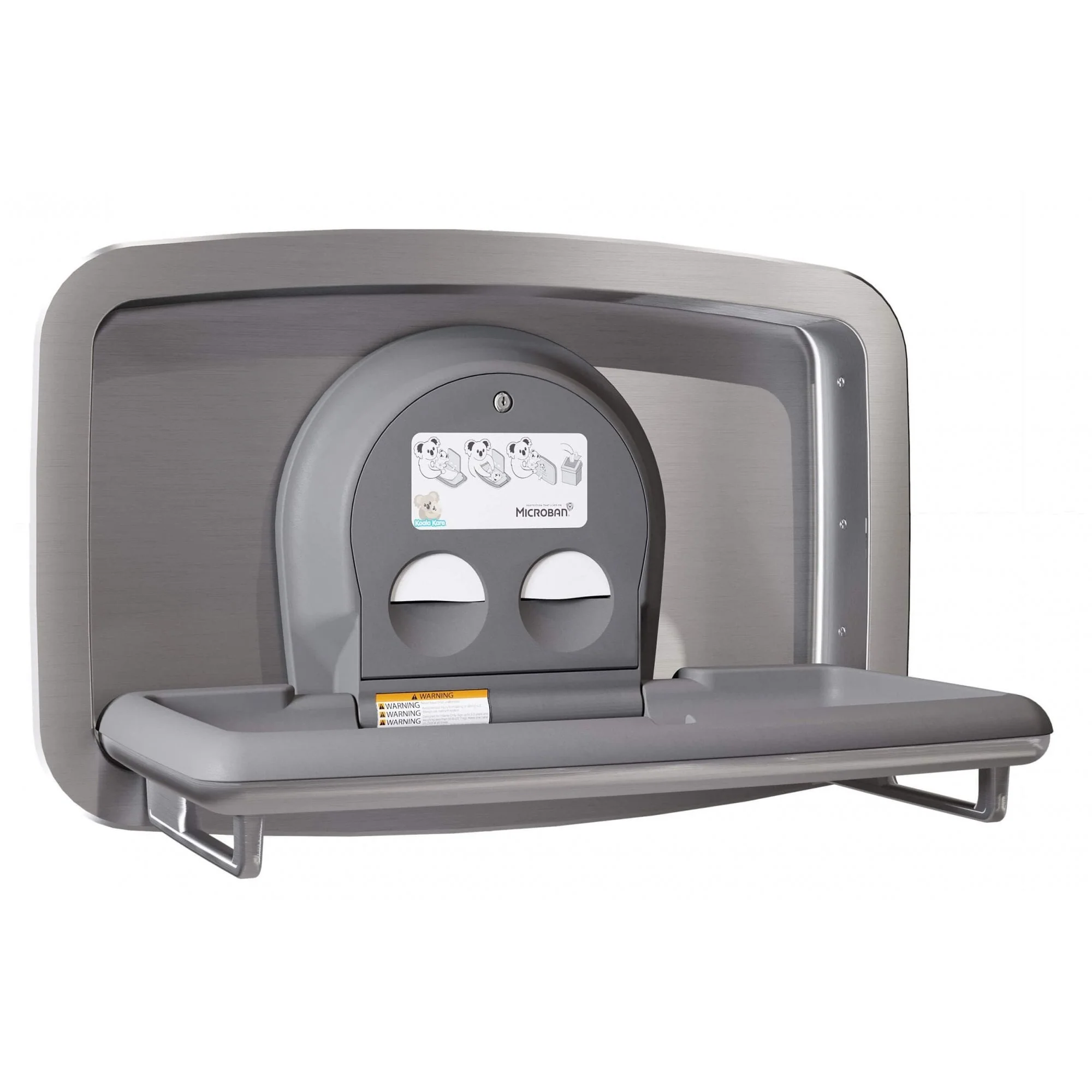 KB310-SSRE-EN Horizontal Stainless Steel Recessed-Mounted Baby Changing Unit - Image 3
