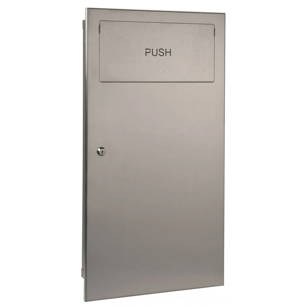 Mediclinics 14.2L Recessed Waste Bin with Self Closing Lid