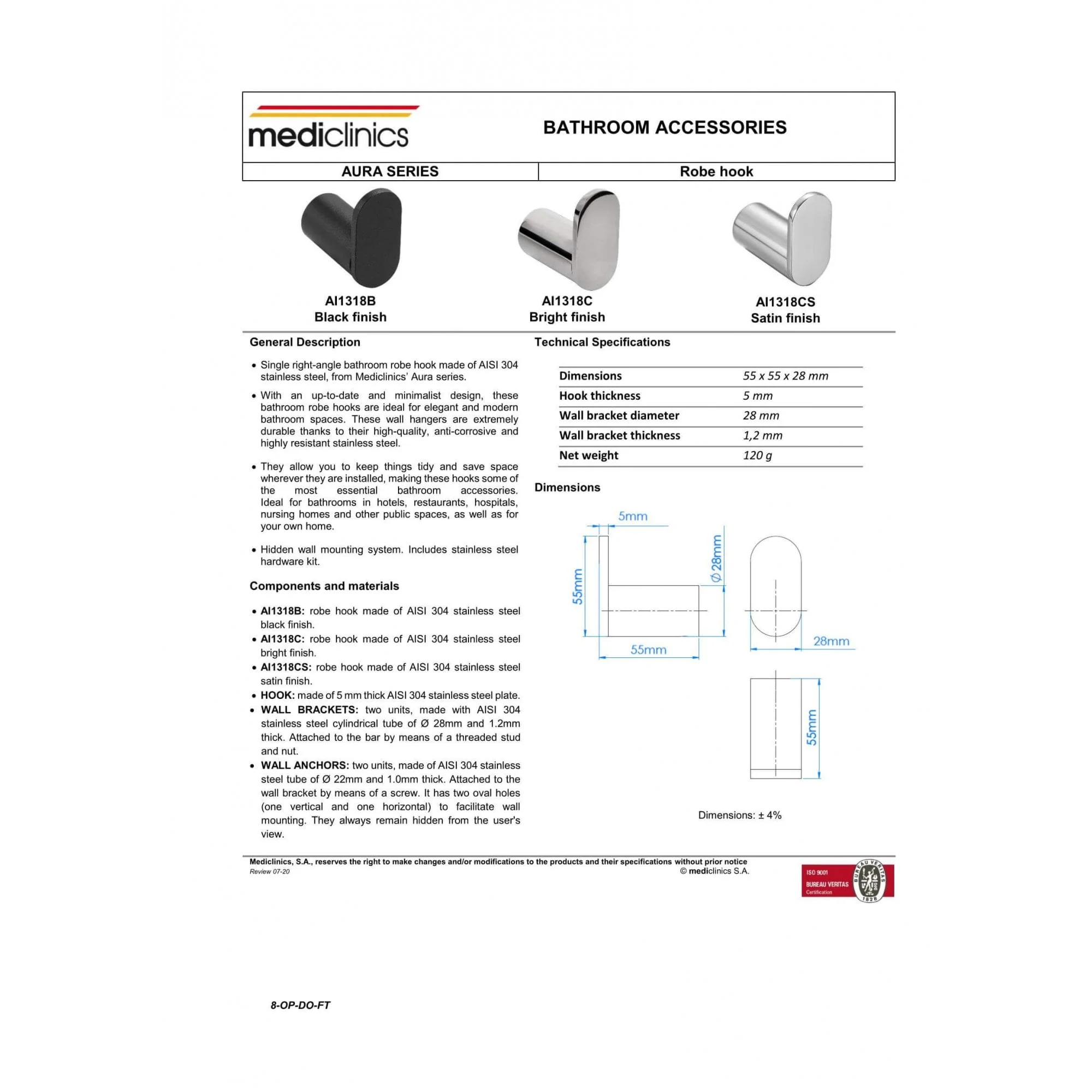 Mediclinics Robe Hook - Image 4