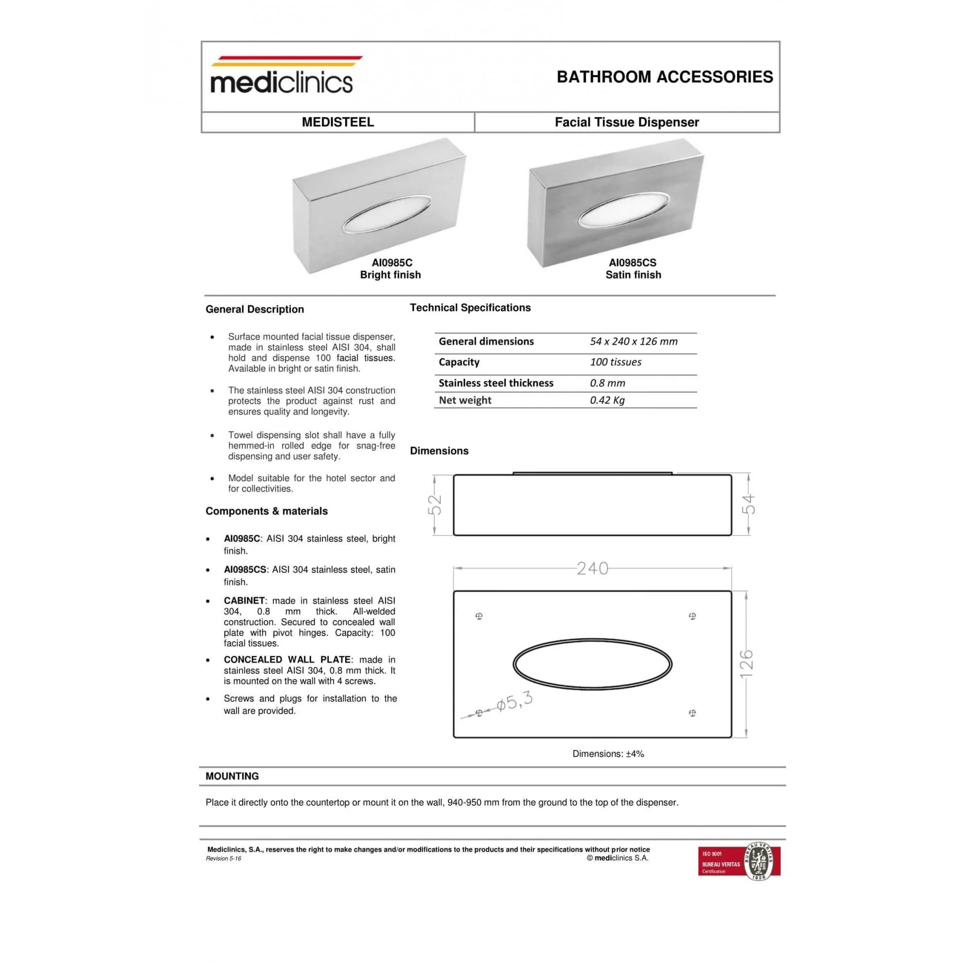 Mediclinics Tissue Dispenser - Image 3