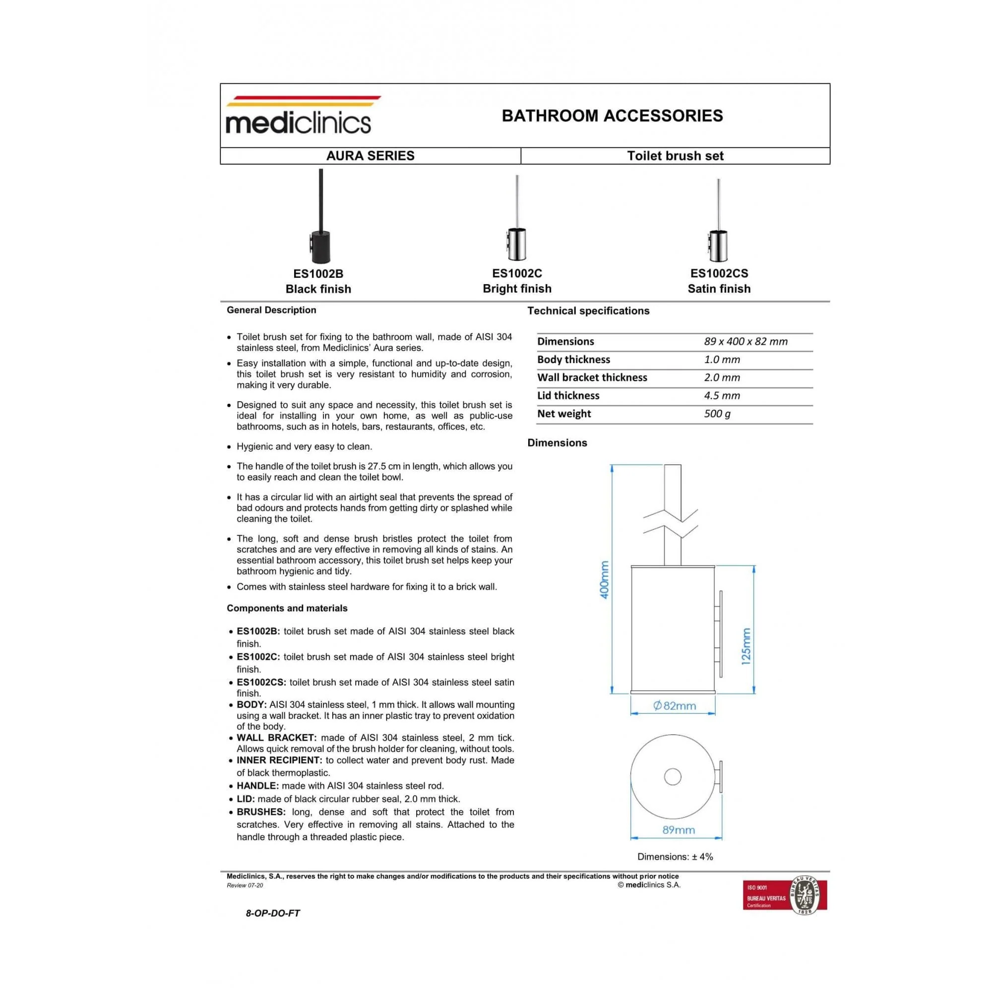 Mediclinics Toilet Brush Holder - Image 4
