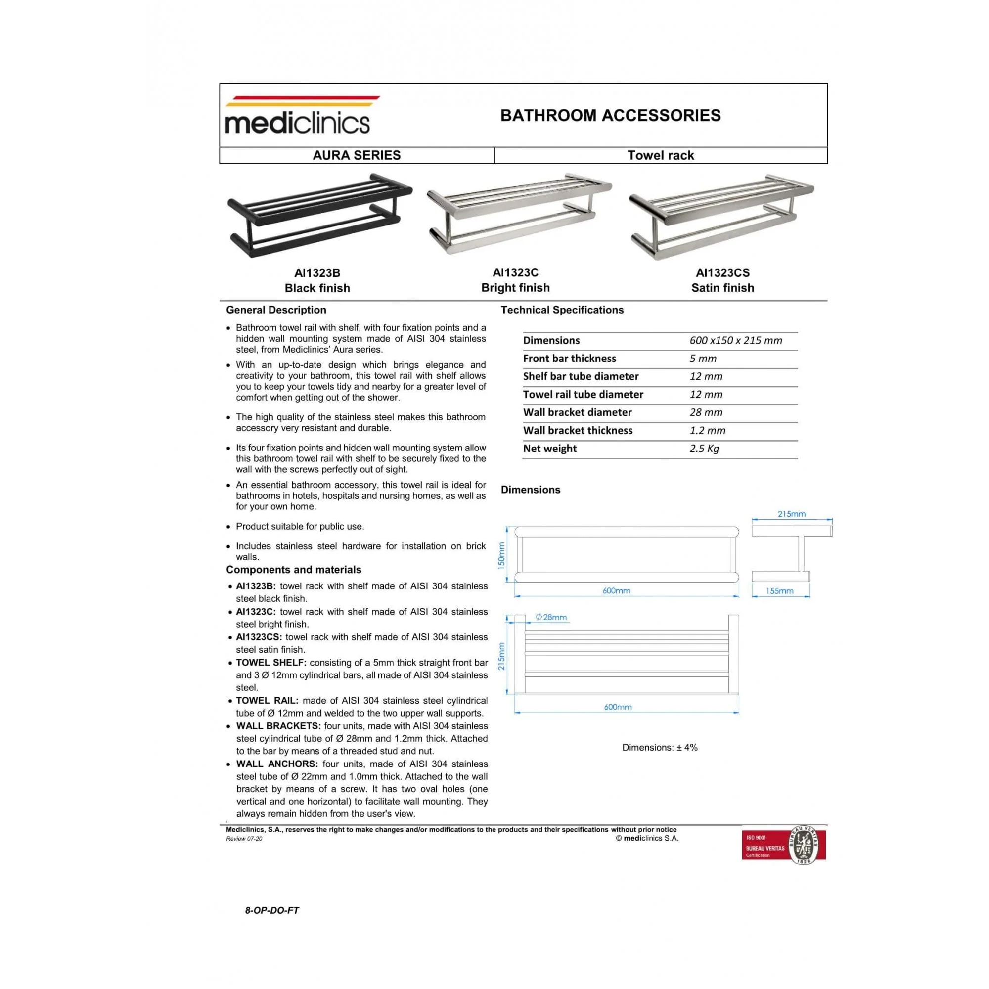 Mediclinics Towel Rack - Image 4